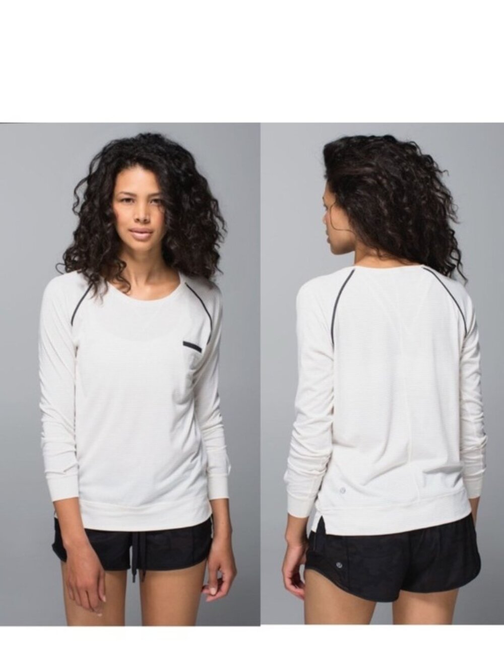 Lululemon | Weightless Crew in Heathered Angel Wing | Size 4